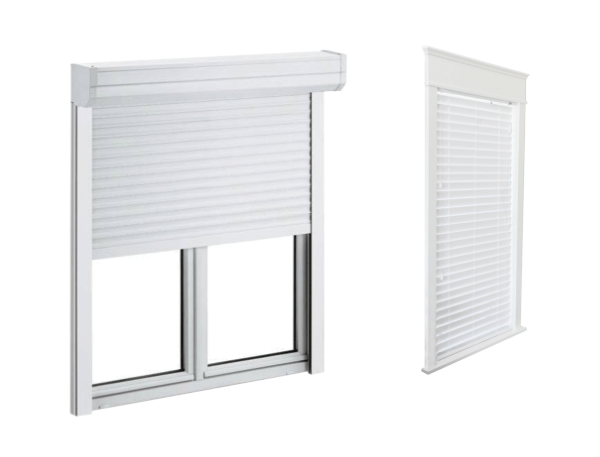 Adjustable interior and exterior shutters